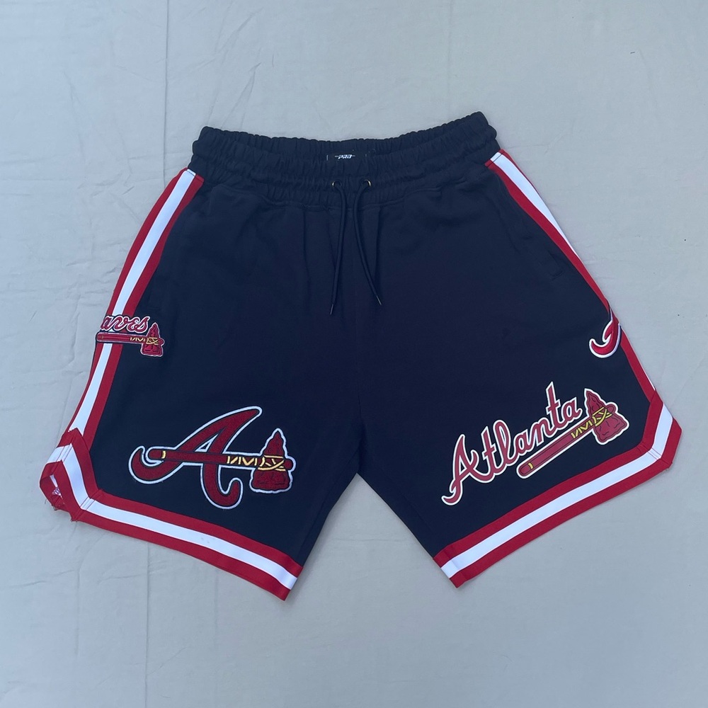 Men’s Pro Standard Atlanta Braves Shorts Navy Blue Size XL